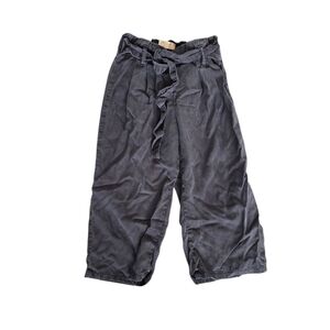 Zara Kids Gray/Black Casual Pants Baggy Wide Leg Size 6